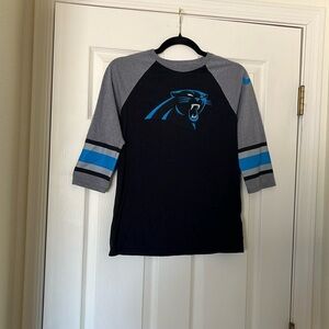 Nike Carolina Panthers 3/4 Sleeve Top